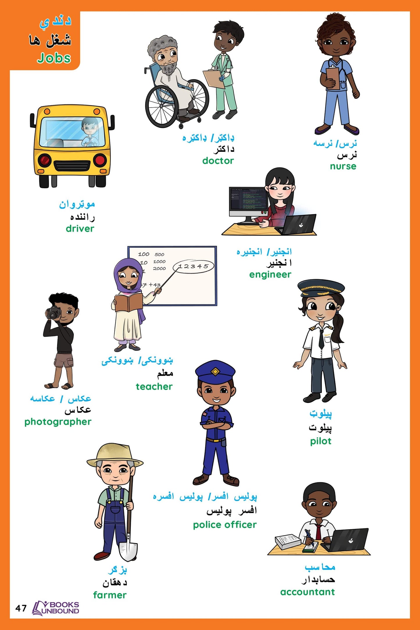 My Picture Dictionary | Afghan Version: Outside the USA