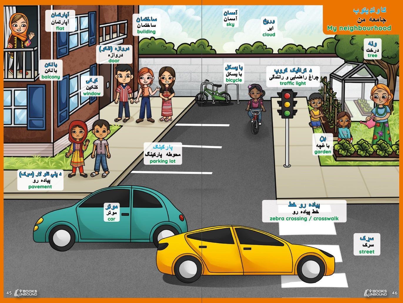 My Picture Dictionary | Afghan Version: Outside the USA