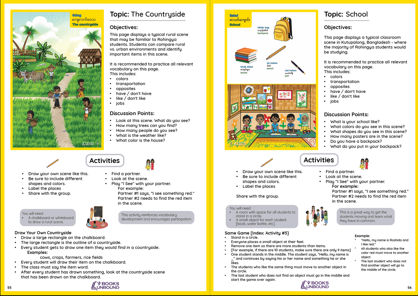 Teacher Guide | My Picture Dictionary: Rohingya Version (Asia)