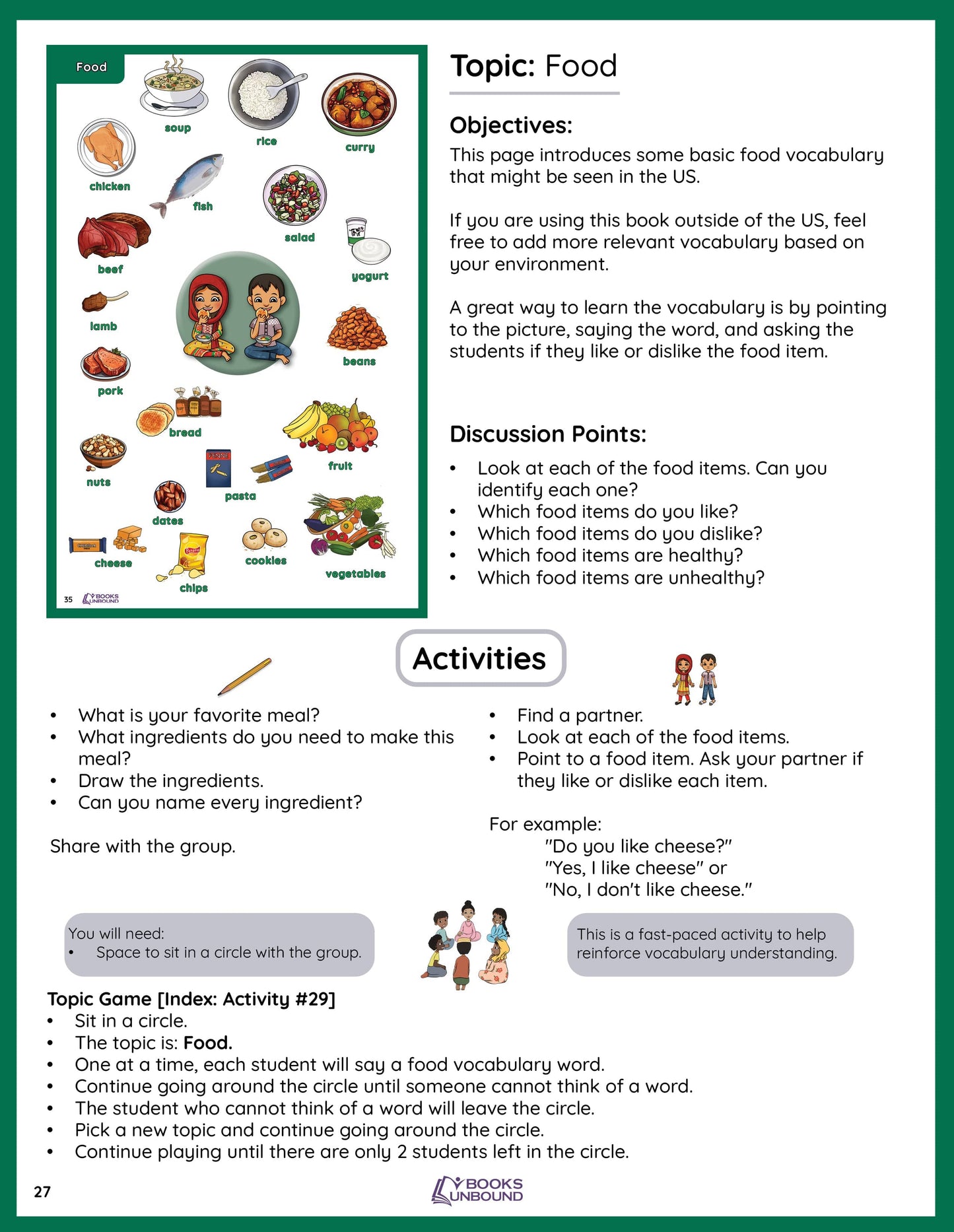 Teacher Guide | My Picture Dictionary