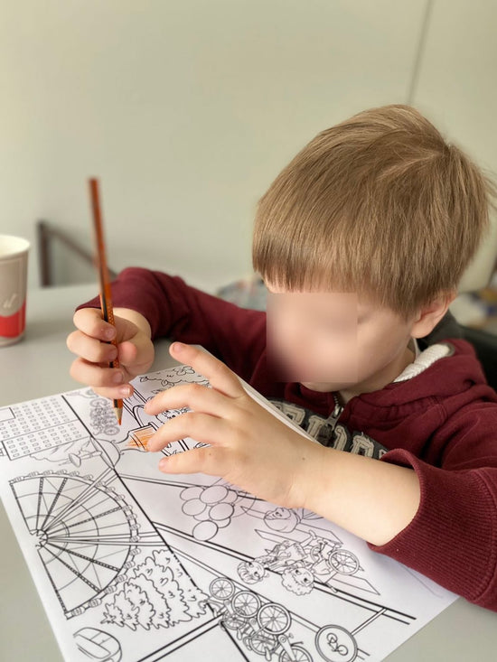 Coloring books for Ukrainian refugees