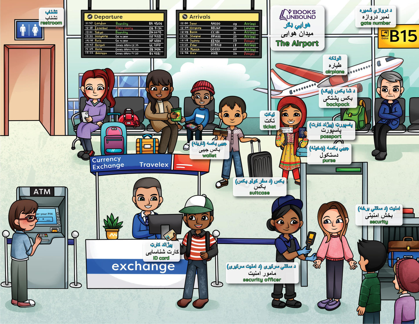Color & Coloring Page: The Airport