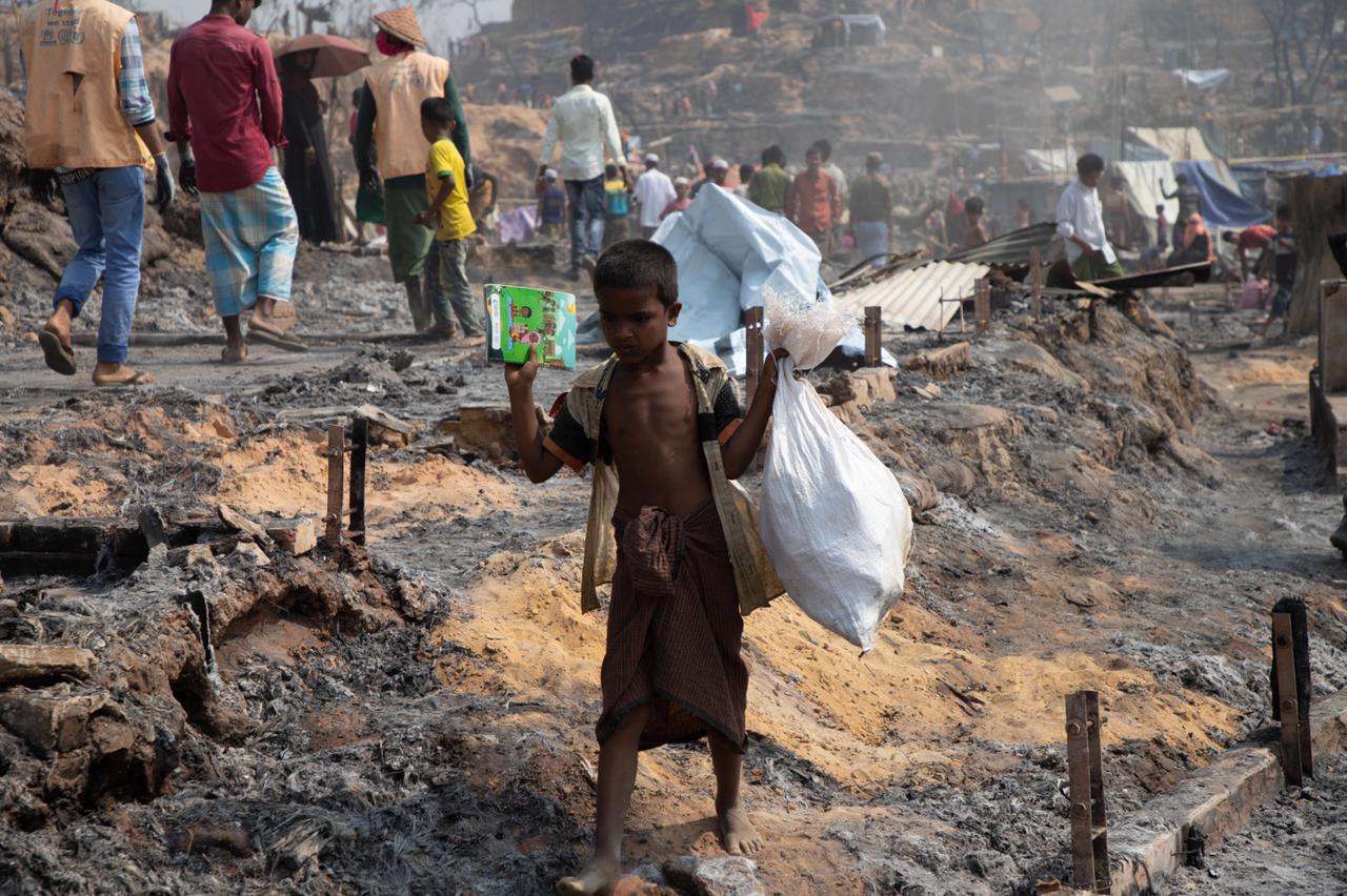 Rohingya refugee camp, Kutupalong Bangladesh, Books Unbound