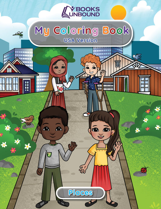 Books Unbound Coloring Book My Coloring Book | USA: Places