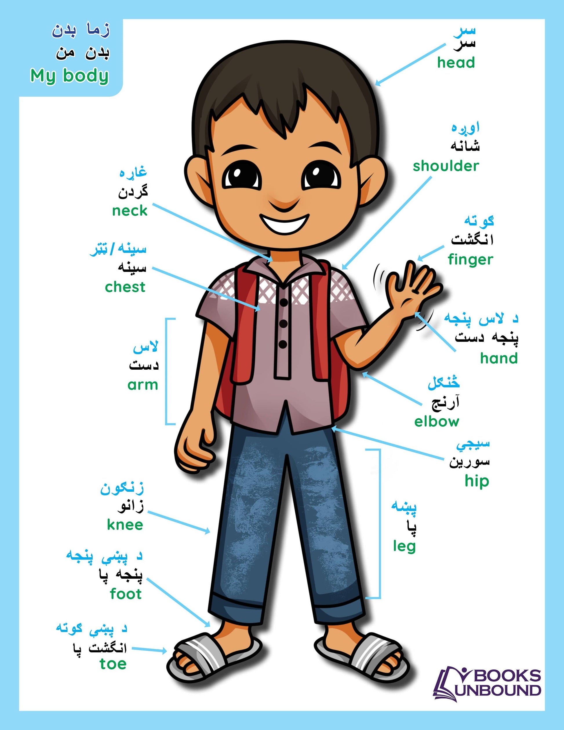 My Body | Afghan Version - perfect for the classroom!
