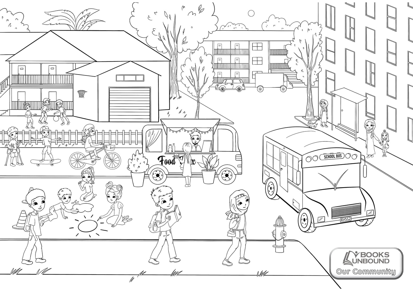 Coloring Page: Our Community