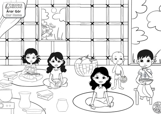 Coloring Page: Our Home